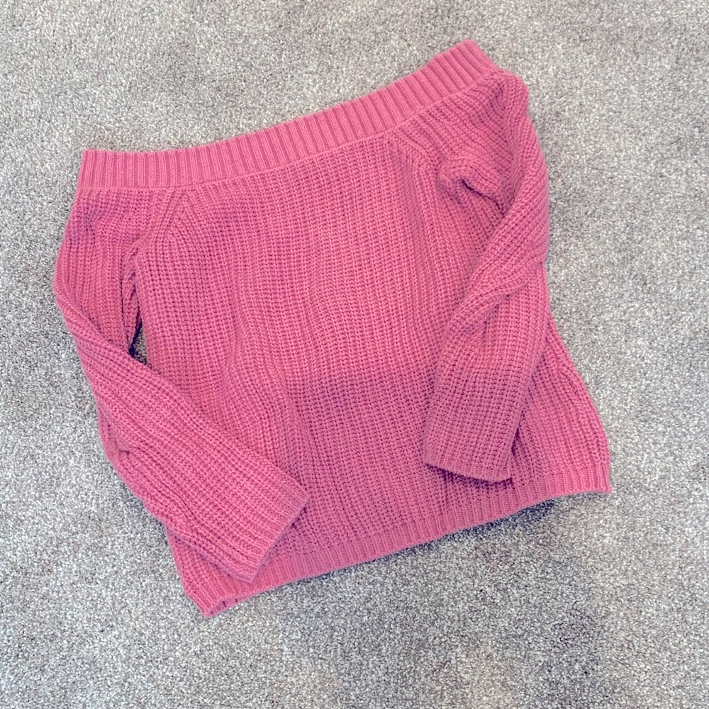 Off the shoulder Sweater Top Size M